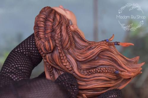 Кастом перерисовка двух голов от статуй Элой из игры Horizon. 06