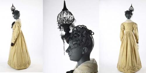 Английская мода 18-19 веков на манекенах в сюрреалистических шляпках. 04
