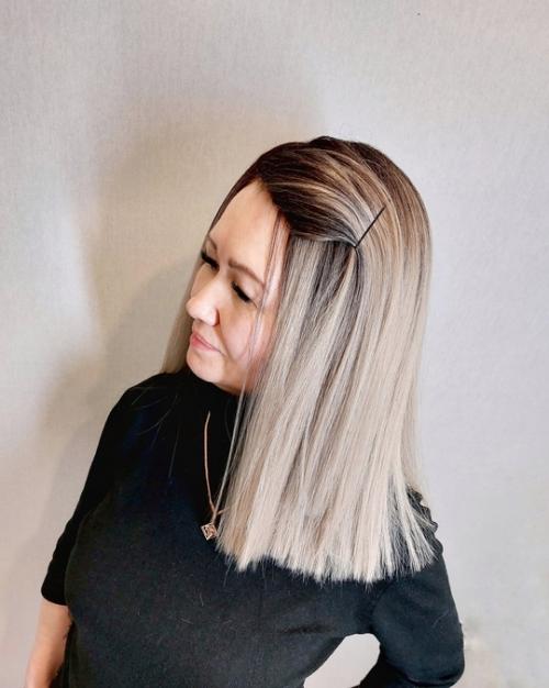 Наращивание волос. Через брейды с выпуском. 05