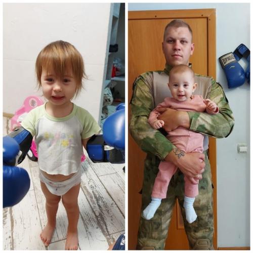 Воспитанница Бочарникова Ева принимает участие в фото - челлендже очень с мамой (папой) мы похожи! 01