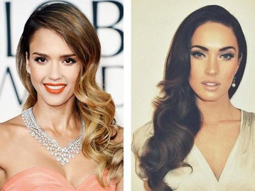 Посмотрите, как прекрасны могут быть прически на бок на длинные волосы с локонами. 01