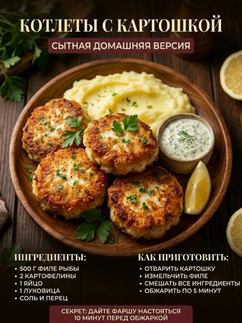 Рыбные котлеты можно сделать намного вкуснее и сочнее, если добавить несколько простых ингредиентов. 03