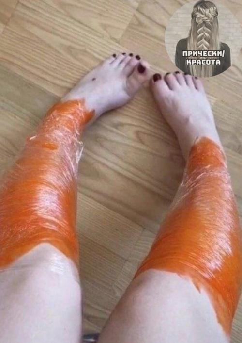 Чтобы волосы на ногах не брить, их можно осветлить. 05