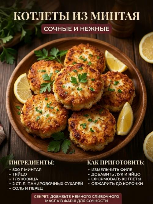 Рыбные котлеты можно сделать намного вкуснее и сочнее, если добавить несколько простых ингредиентов. 01
