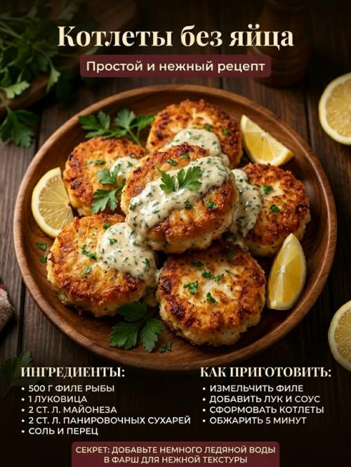 Рыбные котлеты можно сделать намного вкуснее и сочнее, если добавить несколько простых ингредиентов. 04