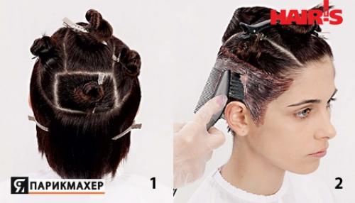 Схема@Balayage. Окрашивание Estel Professional. 01 Схема@Balayage. Окрашивание Estel Professional. 01