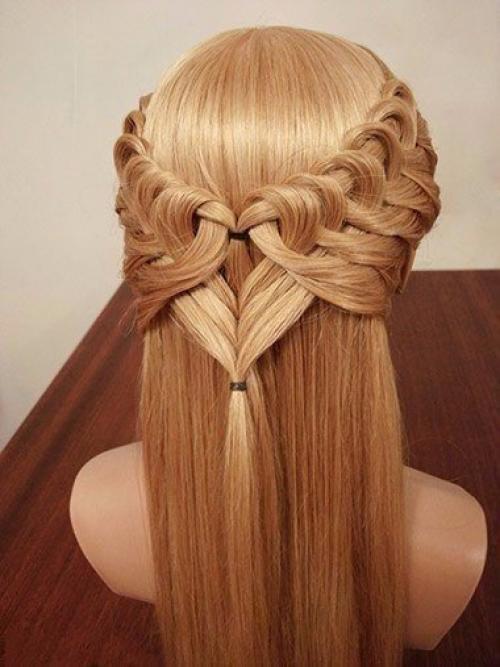 Урок красивой прически с плетением. 07