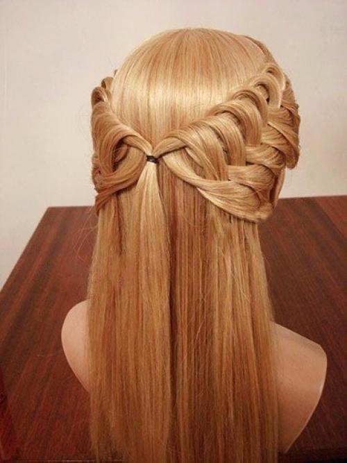 Урок красивой прически с плетением. 05