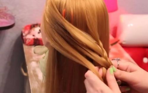 Прическа Ажурная Коса (пошаговый урок). 01 Прическа Ажурная Коса (пошаговый урок). 01