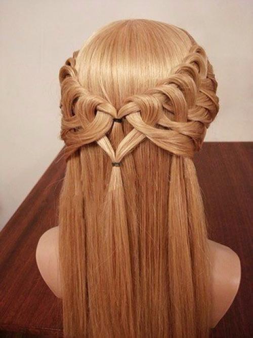 Урок красивой прически с плетением. 06