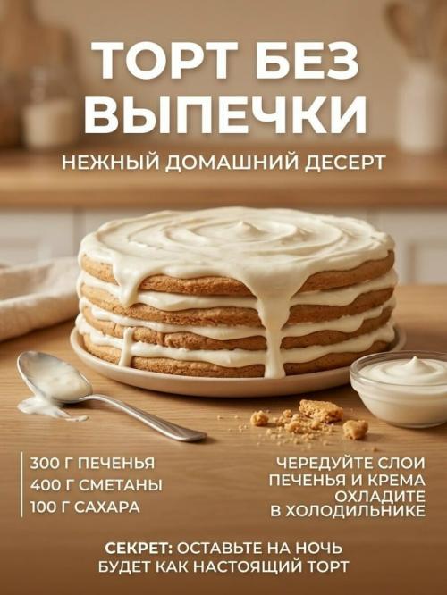 Из обычного печенья можно сделать десерты, которые выглядят как из кондитерской. 06