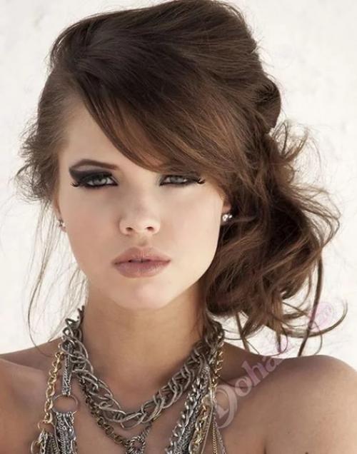 Женские причёски с чёлкой. 03