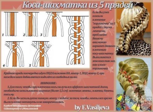 Учимся плести разные косы. 08 Учимся плести разные косы. 08