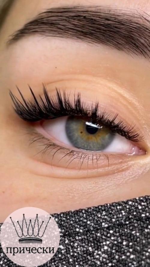 Просто невероятно красивое наращивание ресниц. 06