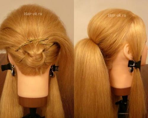 Фото - урок выполнение вечерней прически шаг за шагом. 04 Фото - урок выполнение вечерней прически шаг за шагом. 04
