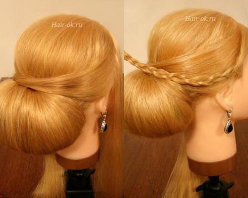 Фото - урок выполнение вечерней прически шаг за шагом. 08 Фото - урок выполнение вечерней прически шаг за шагом. 08