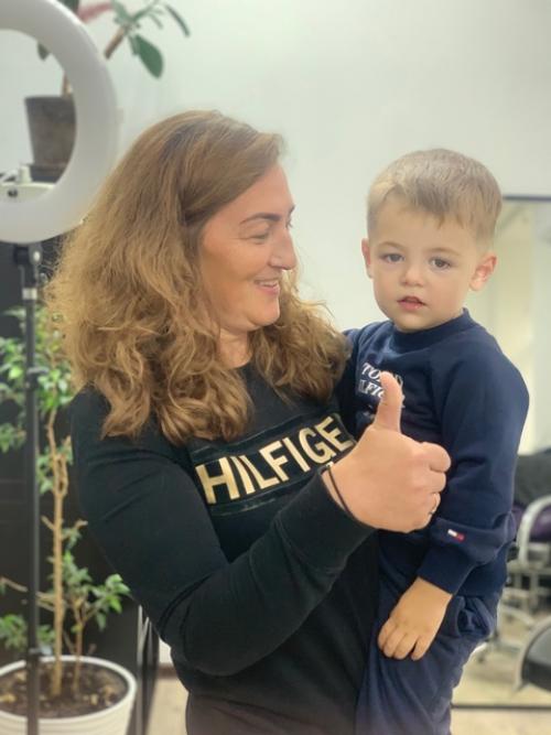 Наталья со своим сыном посетили нашего мастера Катерину! 02