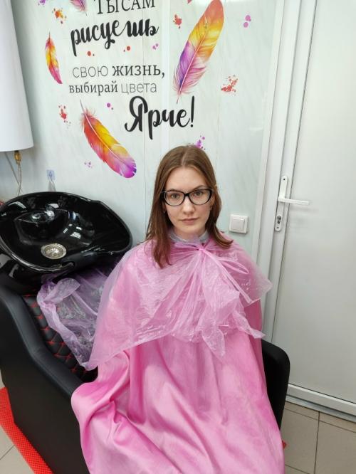 Стильная модная стрижка для моей смелой и очаровательной гостьи Елизаветы! 01