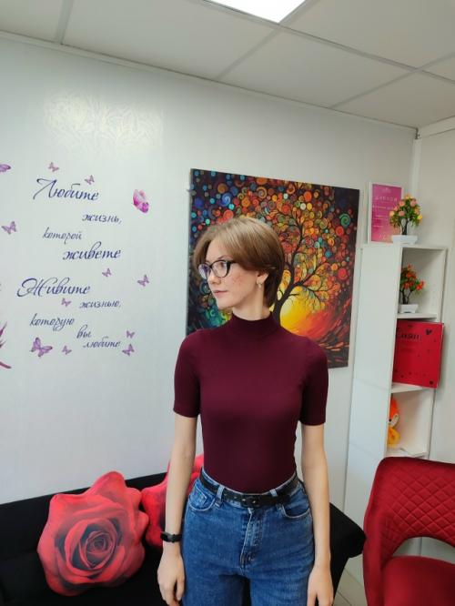 Стильная модная стрижка для моей смелой и очаровательной гостьи Елизаветы! 02