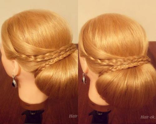 Фото - урок выполнение вечерней прически шаг за шагом. 09 Фото - урок выполнение вечерней прически шаг за шагом. 09