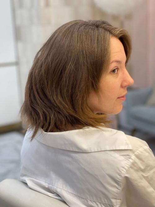 Ранее моя гостья носила очень короткую стрижку, которая подчеркивала ее смелый и немного дерзкий образ. 06