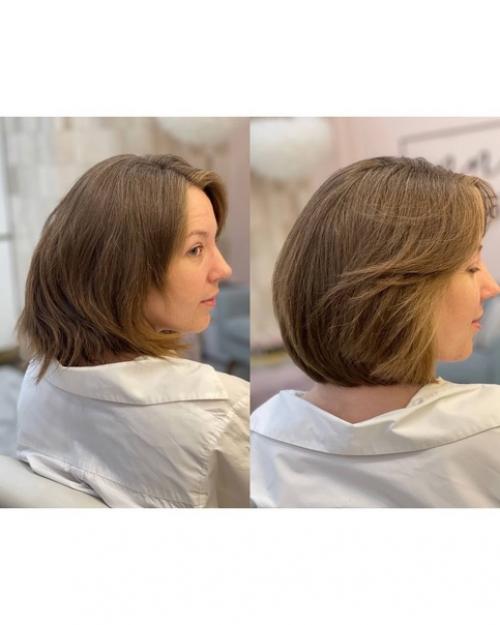 Ранее моя гостья носила очень короткую стрижку, которая подчеркивала ее смелый и немного дерзкий образ. 08