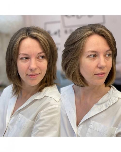 Ранее моя гостья носила очень короткую стрижку, которая подчеркивала ее смелый и немного дерзкий образ. 07