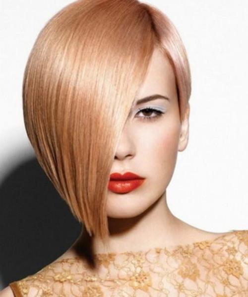 Челка с асимметрией. 02