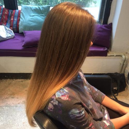 Модная окраска волос в стиле омбре: классический образ для шатенок и не только! 04