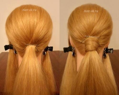 Фото - урок выполнение вечерней прически шаг за шагом. 03 Фото - урок выполнение вечерней прически шаг за шагом. 03
