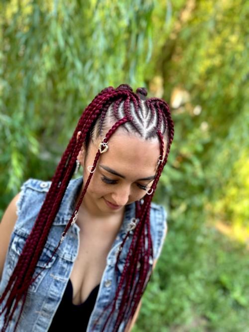 Брейды в хвост из кос. 03