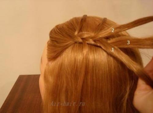 Ажурная коса с вытянутыми прядями? 05