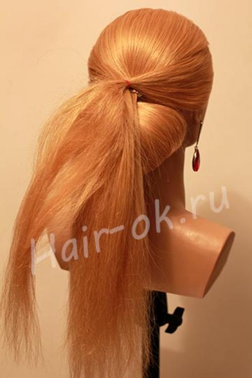 Урок шикарной вечерней прически с бантом. 05