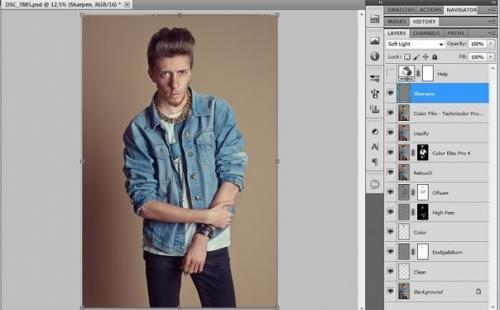 Классная методика по ретуши студийного портрета. 02