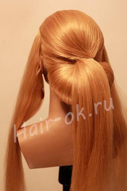 Урок шикарной вечерней прически с бантом. 02