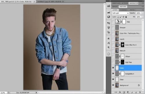 Классная методика по ретуши студийного портрета. 03