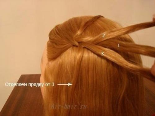 Ажурная коса с вытянутыми прядями? 04