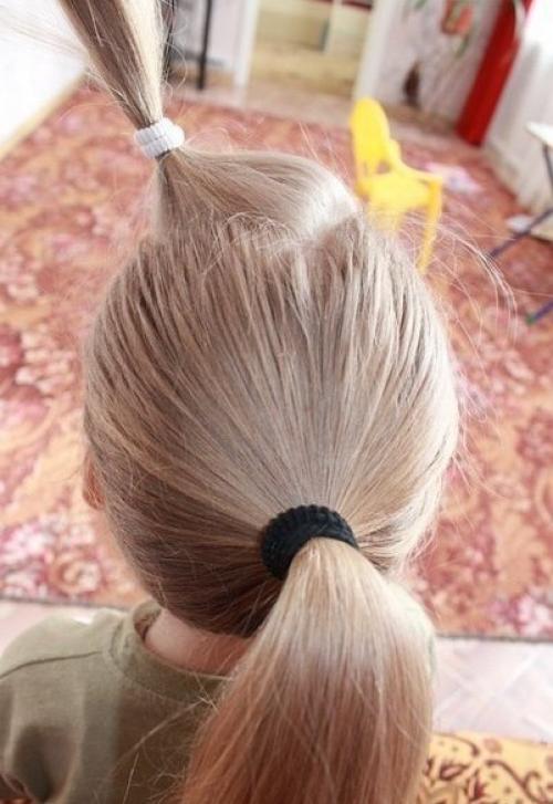 Красивая прическа из длинных волос. 01