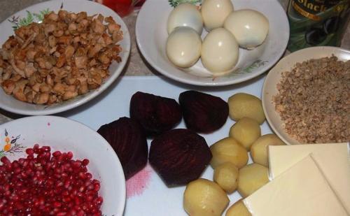 Салат Гранатовый Браслет на Татьянин день. 05