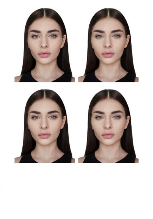 Сделала девушке прическу из собранных волос (листайте карусель вправо), также открыла взгляд и добавила макияж. 02