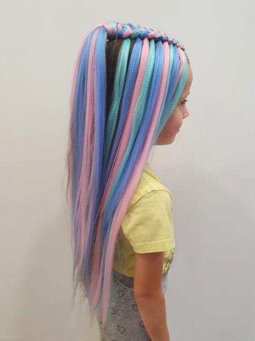 Водопад - самая лучшая праздничная причёска для маленьких девчонок! 01