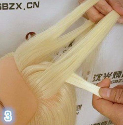 Коса на полураспущенные волосы! 03