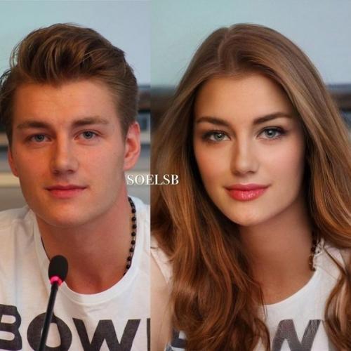 Новая подборка фото, как выглядели бы звезды, сменив пол. 04