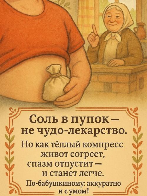 Соль в пупок - как бабушка учила! 01
