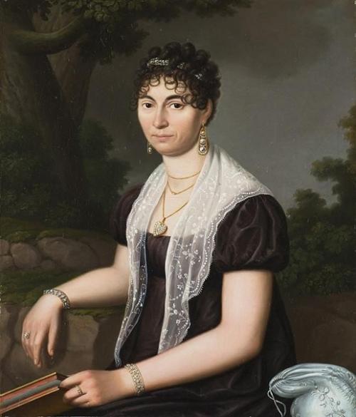 Женские прически периода директории подражают античной моде. 02