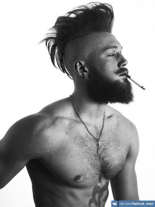 Mohawk (ирокез). Название стрижки могавк или ирокез взялось из самоназвания коренного индейского племени северных индейцев. 03 Mohawk (ирокез). Название стрижки могавк или ирокез взялось из самоназвания коренного индейского племени северных индейцев. 03