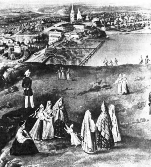 Русские народные костюмы.