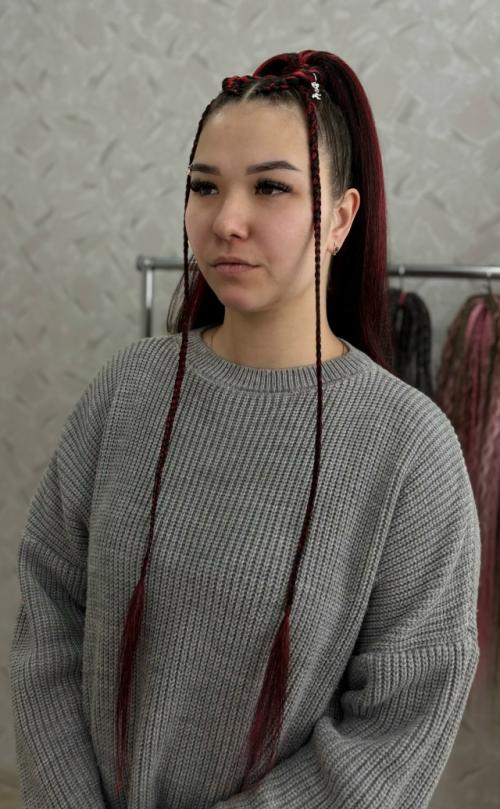 Брейды в хвост - идеальная причёска для дня рождения. 01
