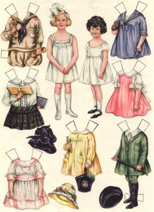 Наверняка, все когда-нибудь видели, а возможно, и играли в детстве с бумажными куклами. 04