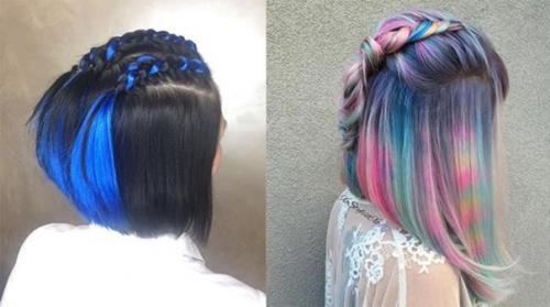 Неплохим вариантом будет заплести две или одну косы, начиная от самого лба с завершением у макушки. 01